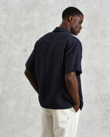 【予約】バートレットシャツ TWO TONE LINEN (NAVY)