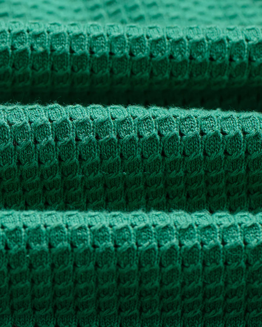 ベルシャツ TIPPED POINTELLE (GREEN/ECRU)