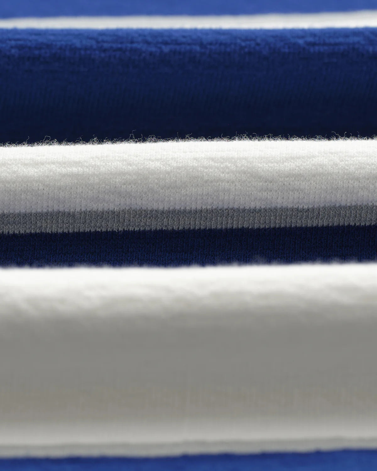 ディーンショートスリーブTシャツ BLOCK STRIPE (BLUE/ECRU)