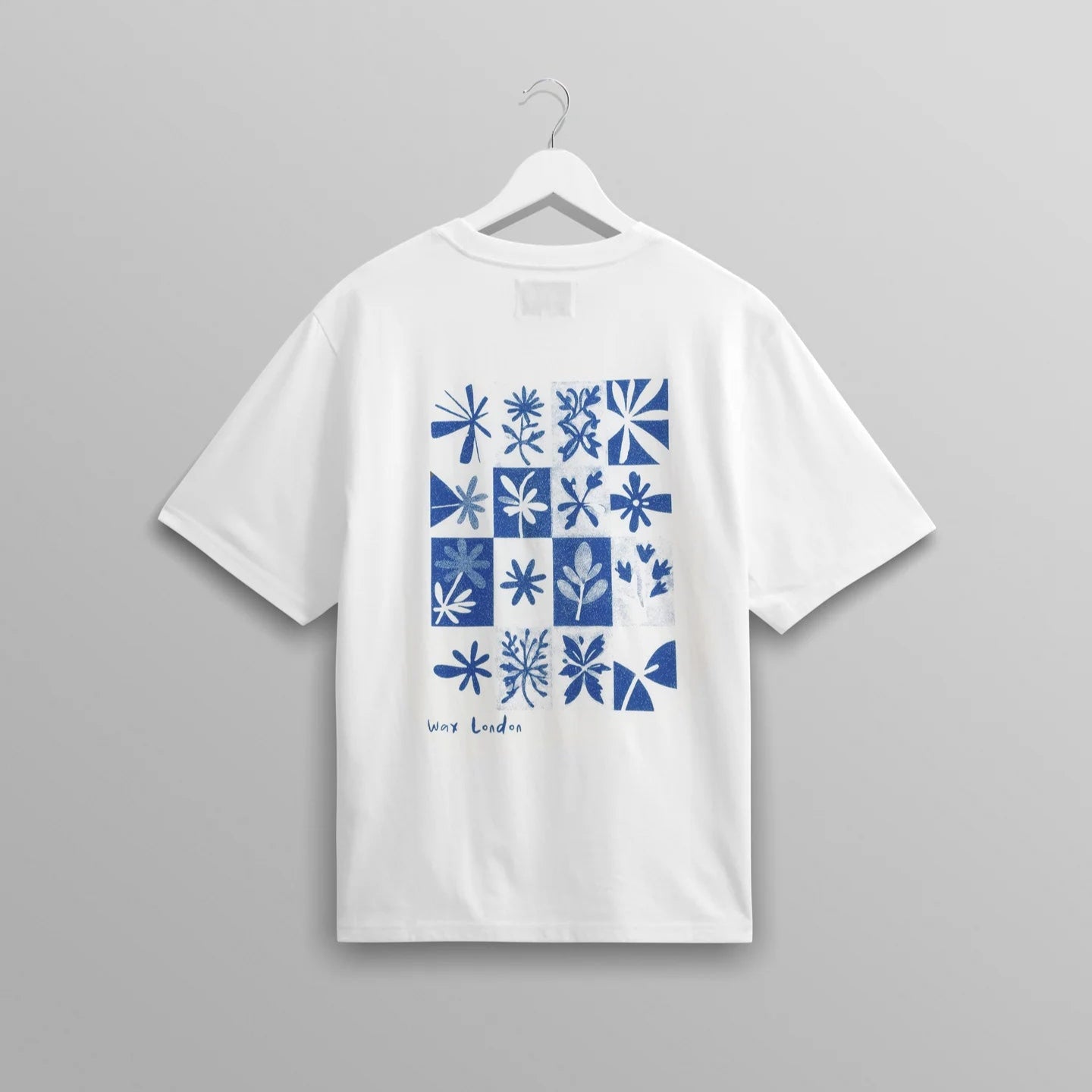 ディーンショートスリーブTシャツ FLORAL STAMPS (WHITE)