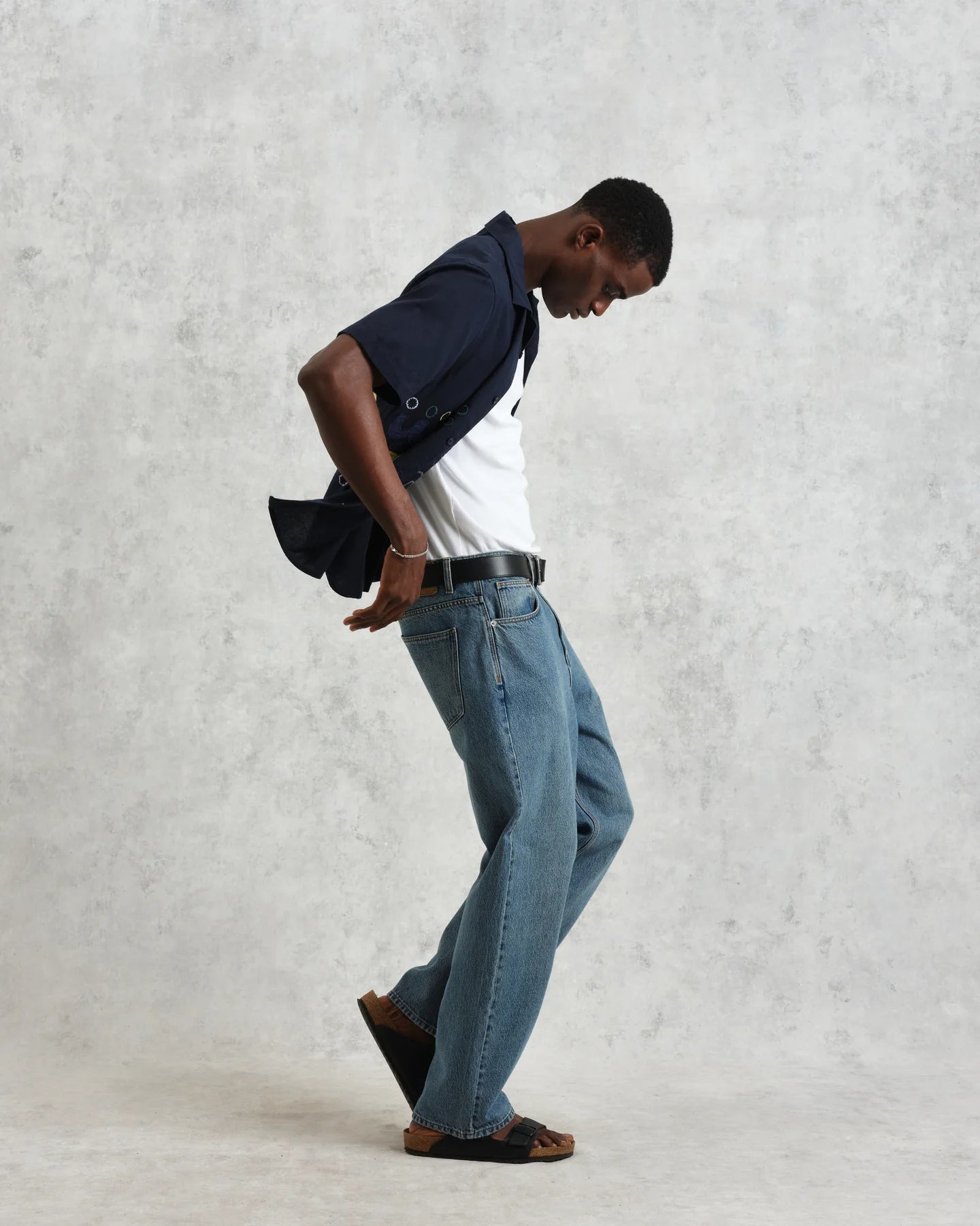 ディドコットシャツ BOLD DOODLE APPLIQUE (NAVY/MULTI)