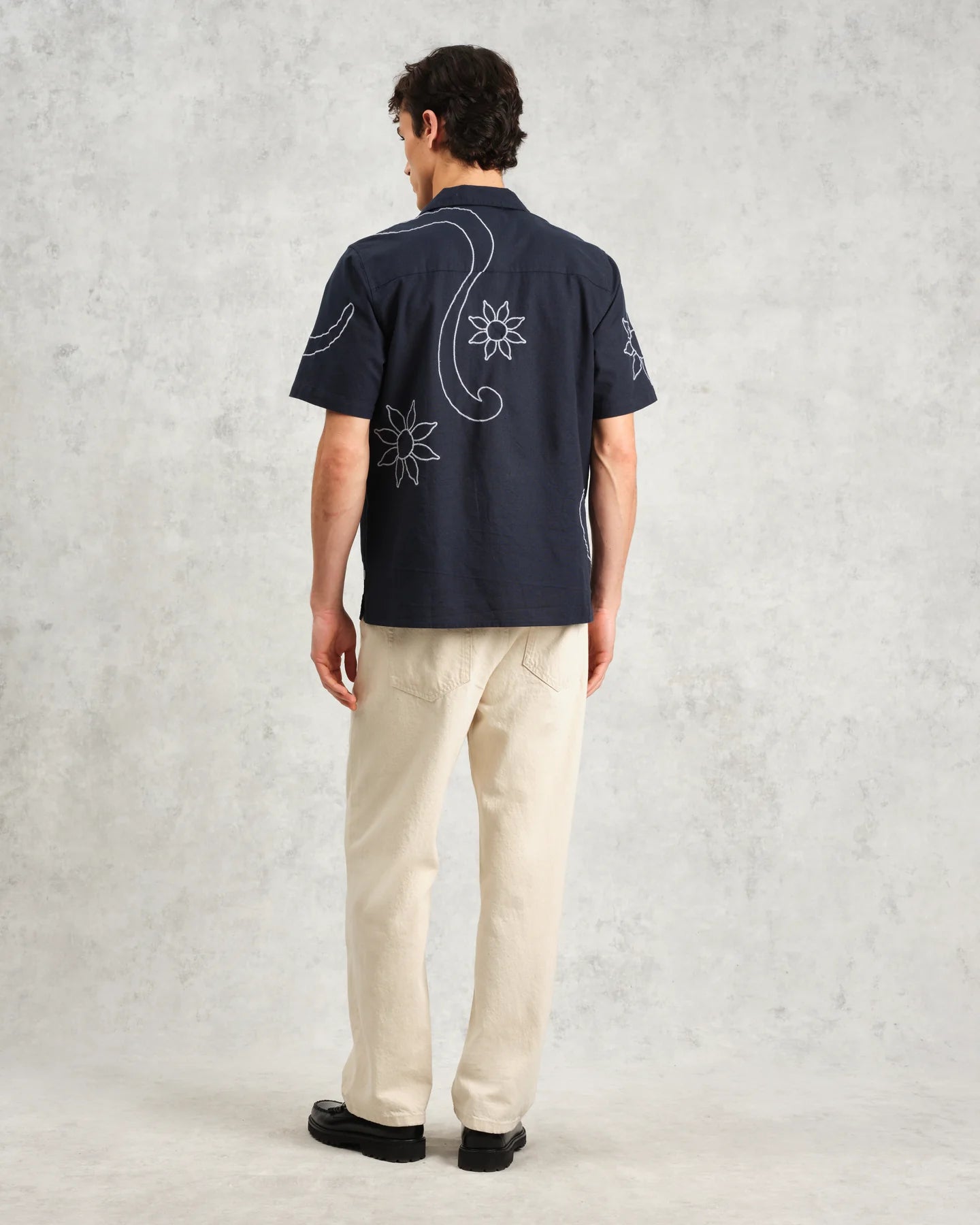 ディドコットシャツ BOLD STITCH (NAVY)