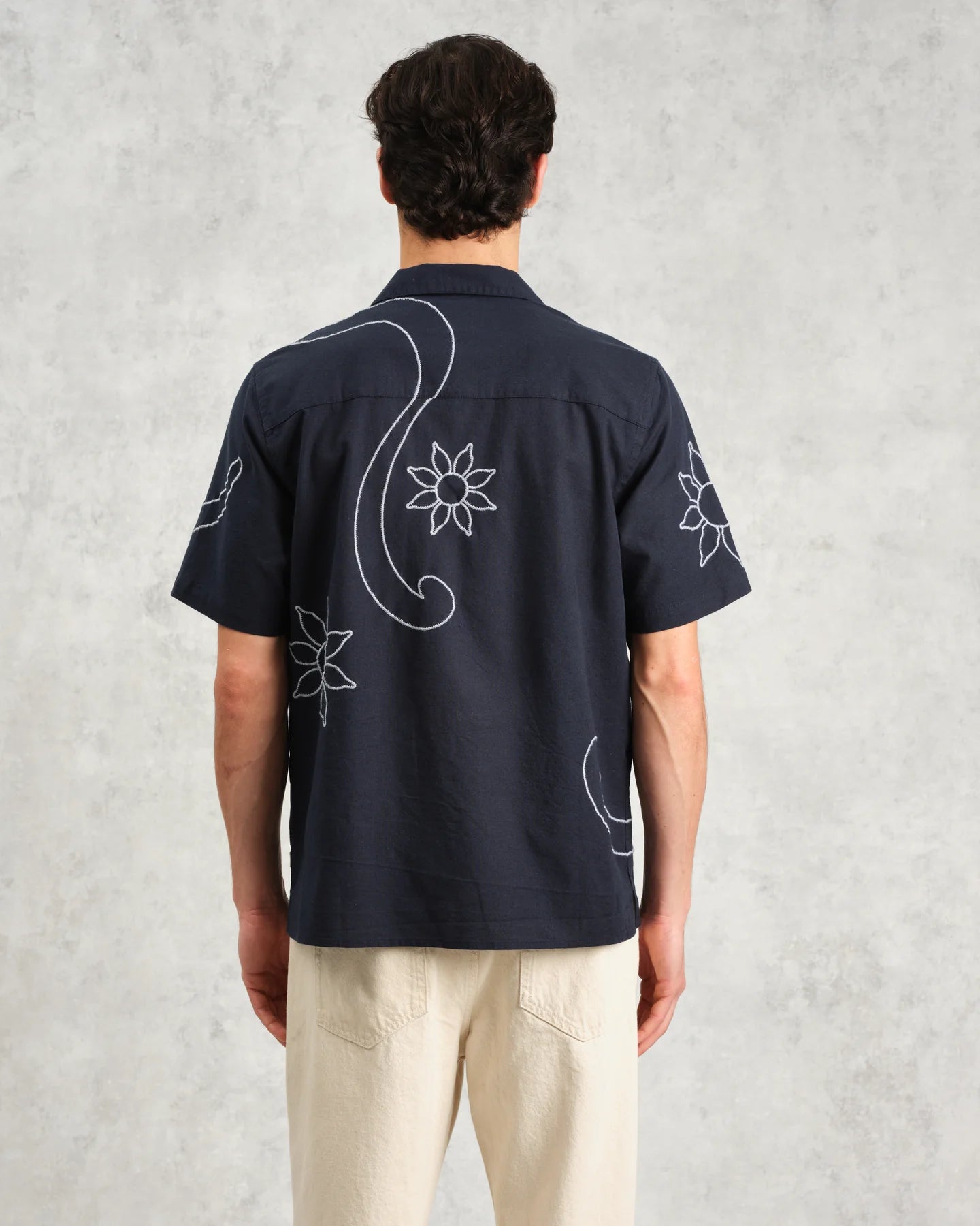 ディドコットシャツ BOLD STITCH (NAVY)