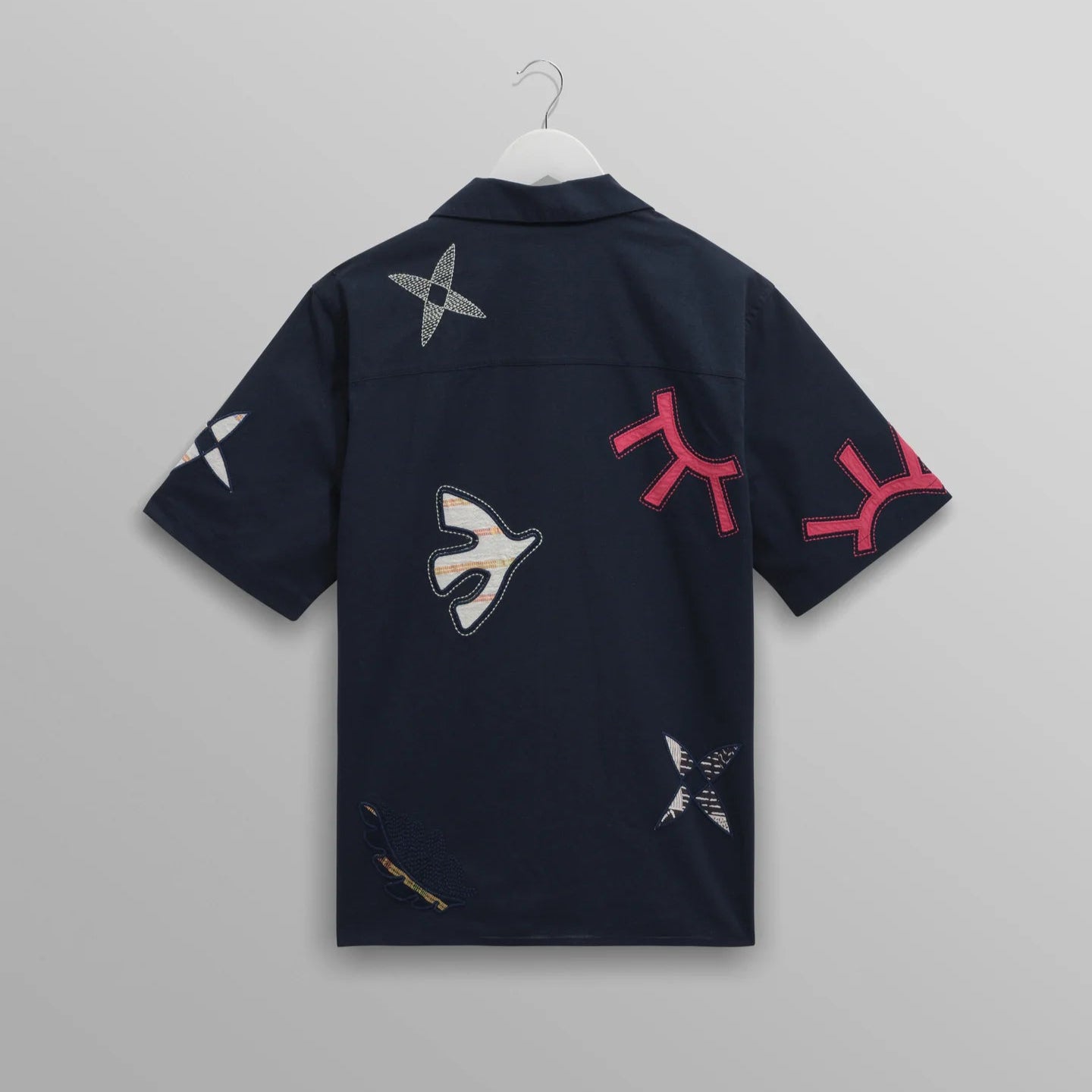 ディドコットシャツ BIRD DOOBLE (NAVY/MULTI) - グリニッジ オンラインストア