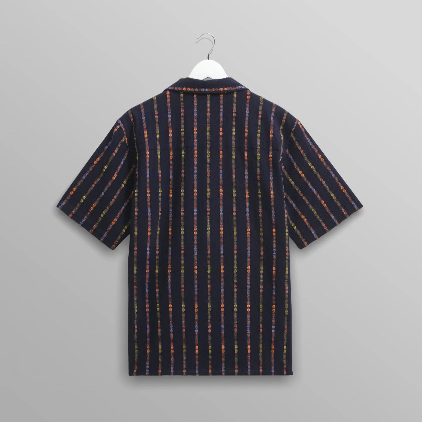 ディドコットシャツ MULTI LOOM STRIPE (NAVY/ORANGE)