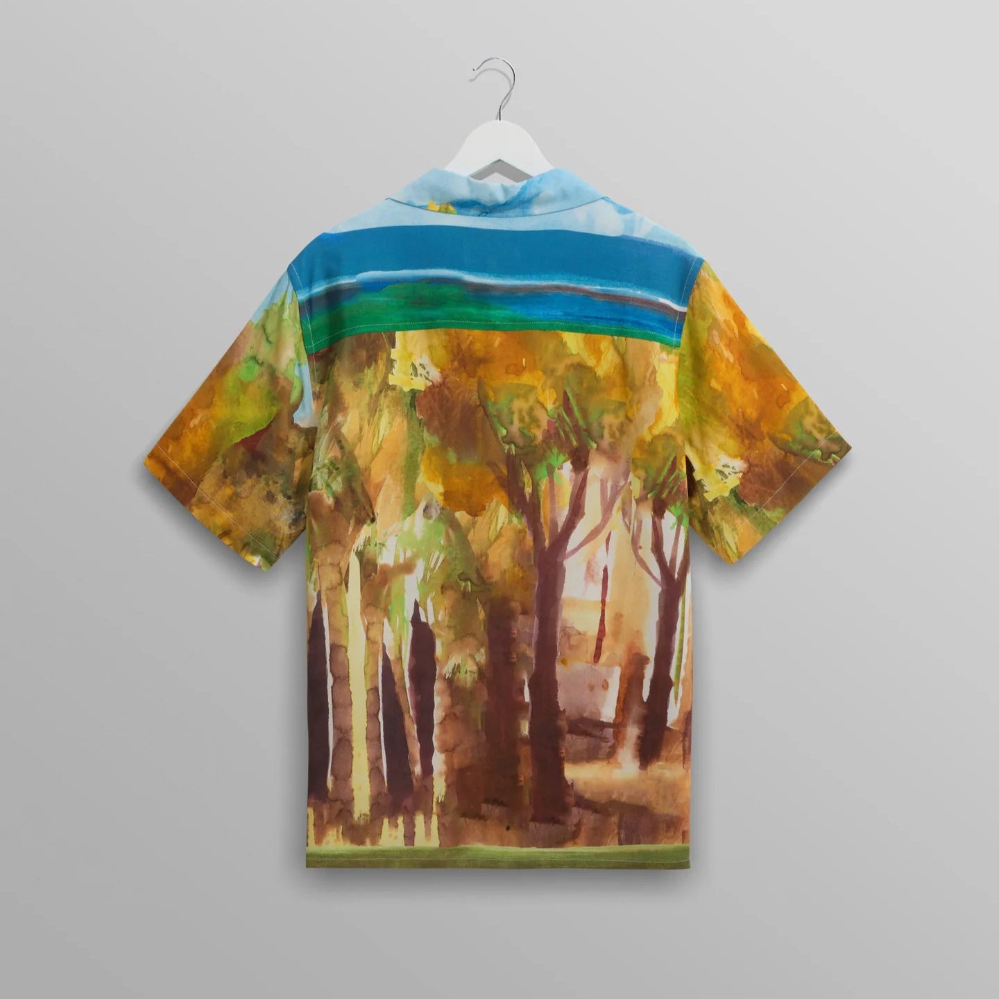 ディドコットシャツ VILLAGE SCENE (GREEN/MULTI) - グリニッジ オンラインストア