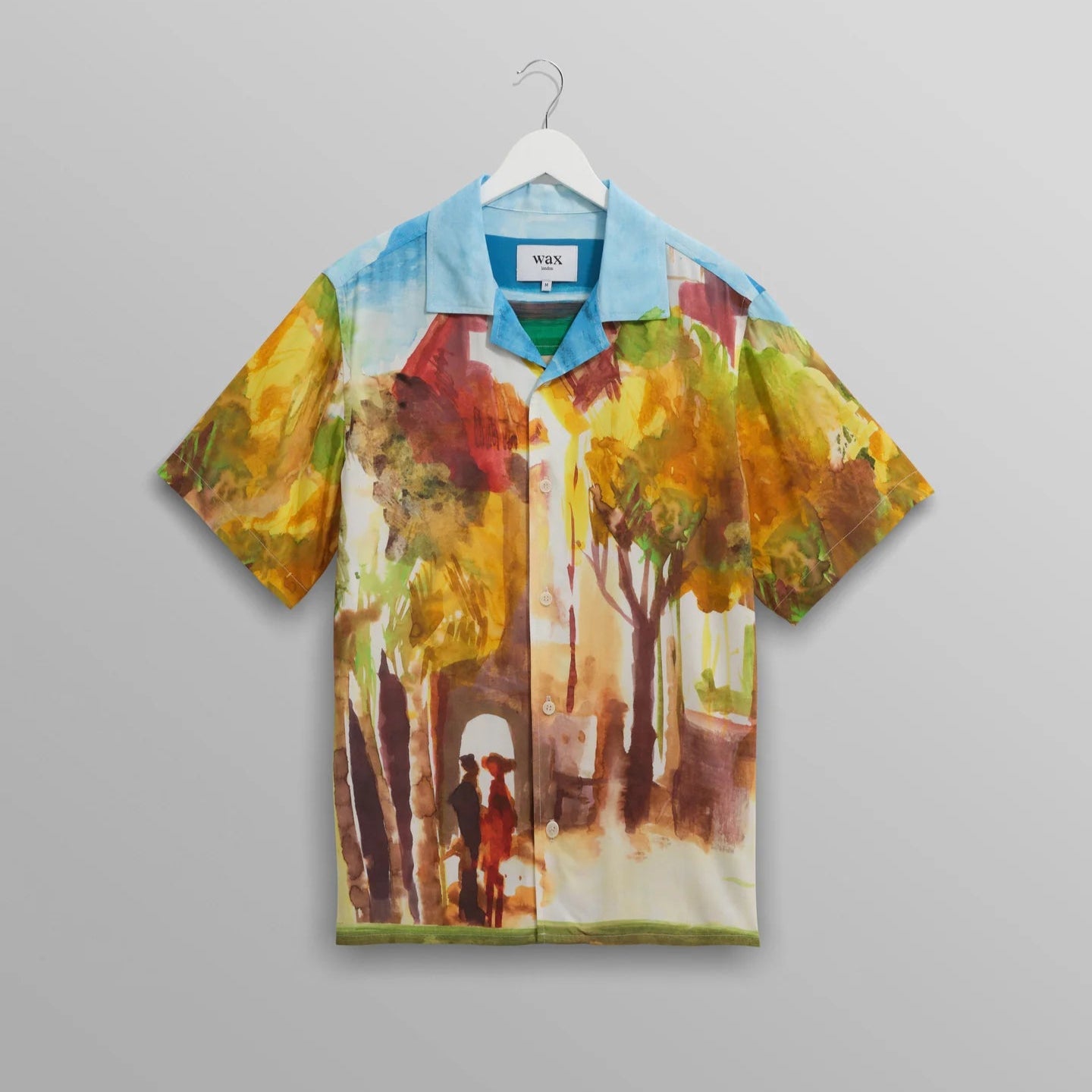 ディドコットシャツ VILLAGE SCENE (GREEN/MULTI) - グリニッジ オンラインストア