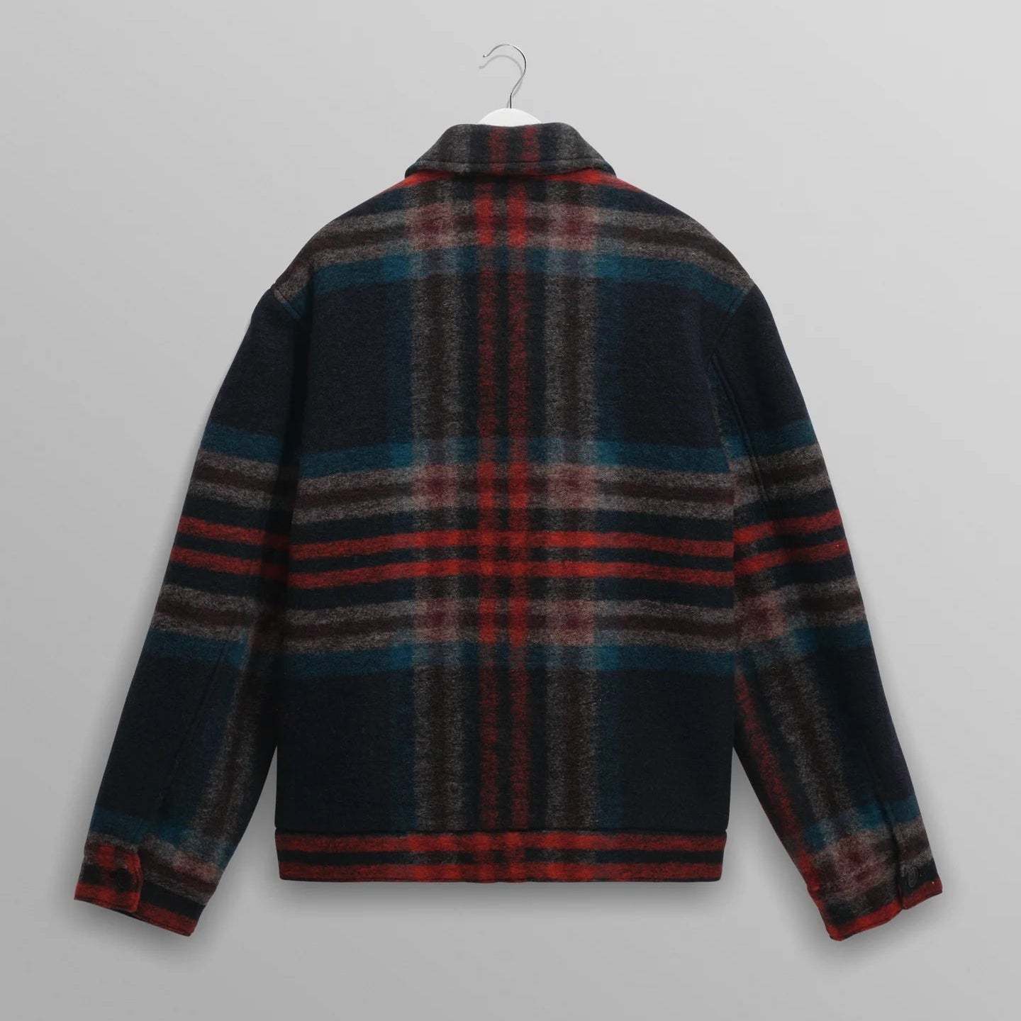 ウールジャケット Heath Jacket Wool Check (NAVY/MULTI)【ワックス