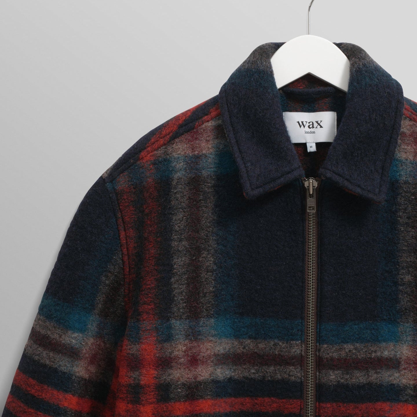 ヒースジャケット Heath Jacket Wool Check (NAVY/MULTI)