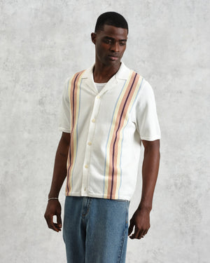 アイビーシャツ COTTON STRIPE (ECRU/MULTI)