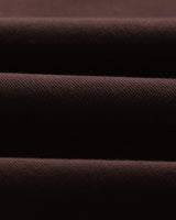 カートトラウザーズ ORGANIC COTTON TWILL (DARK BROWN)