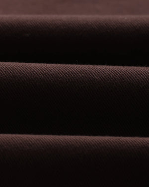 カートトラウザーズ ORGANIC COTTON TWILL (DARK BROWN)