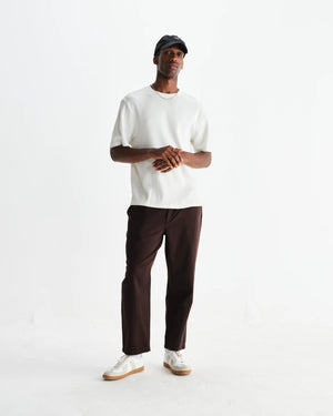 カートトラウザーズ ORGANIC COTTON TWILL (DARK BROWN)