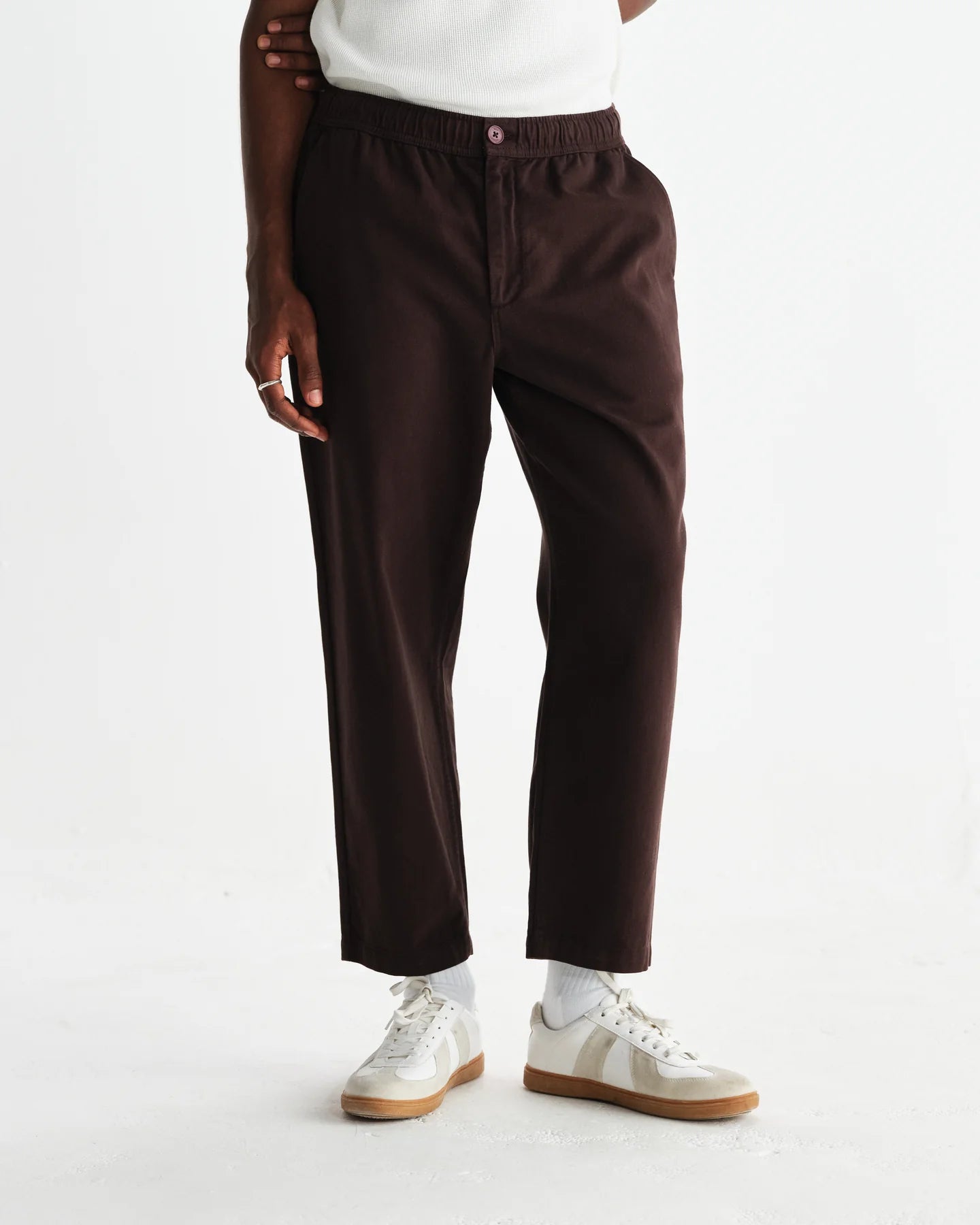 【予約】カートトラウザーズ ORGANIC COTTON TWILL (DARK BROWN)