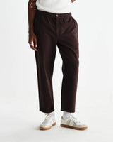 カートトラウザーズ ORGANIC COTTON TWILL (DARK BROWN)