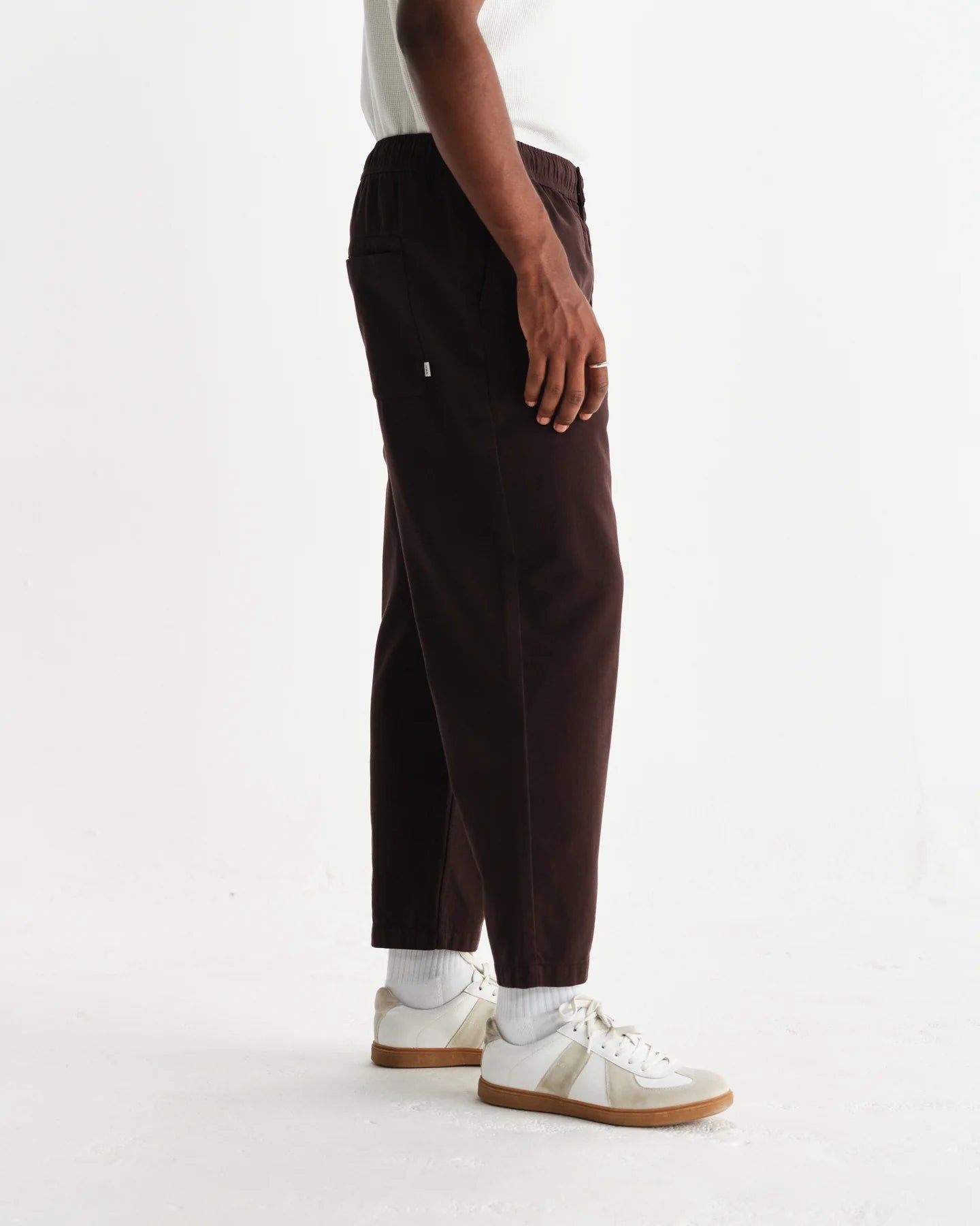【予約】カートトラウザーズ ORGANIC COTTON TWILL (DARK BROWN)