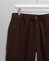 カートトラウザーズ ORGANIC COTTON TWILL (DARK BROWN)