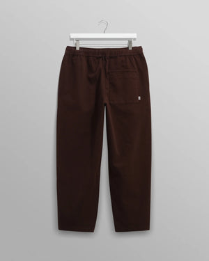 カートトラウザーズ ORGANIC COTTON TWILL (DARK BROWN)