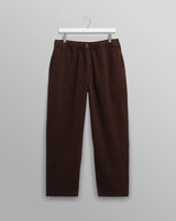 カートトラウザーズ ORGANIC COTTON TWILL (DARK BROWN)