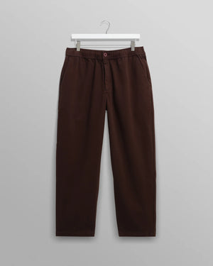 カートトラウザーズ ORGANIC COTTON TWILL (DARK BROWN)