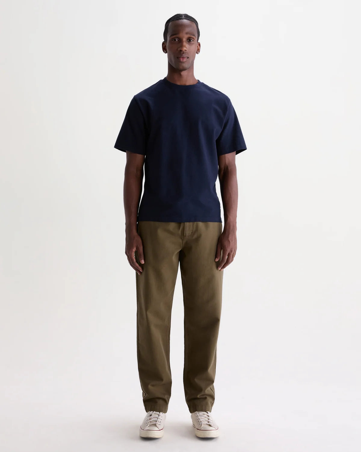 カートトラウザーズ ORGANIC COTTON TWILL (DARK KHAKI)