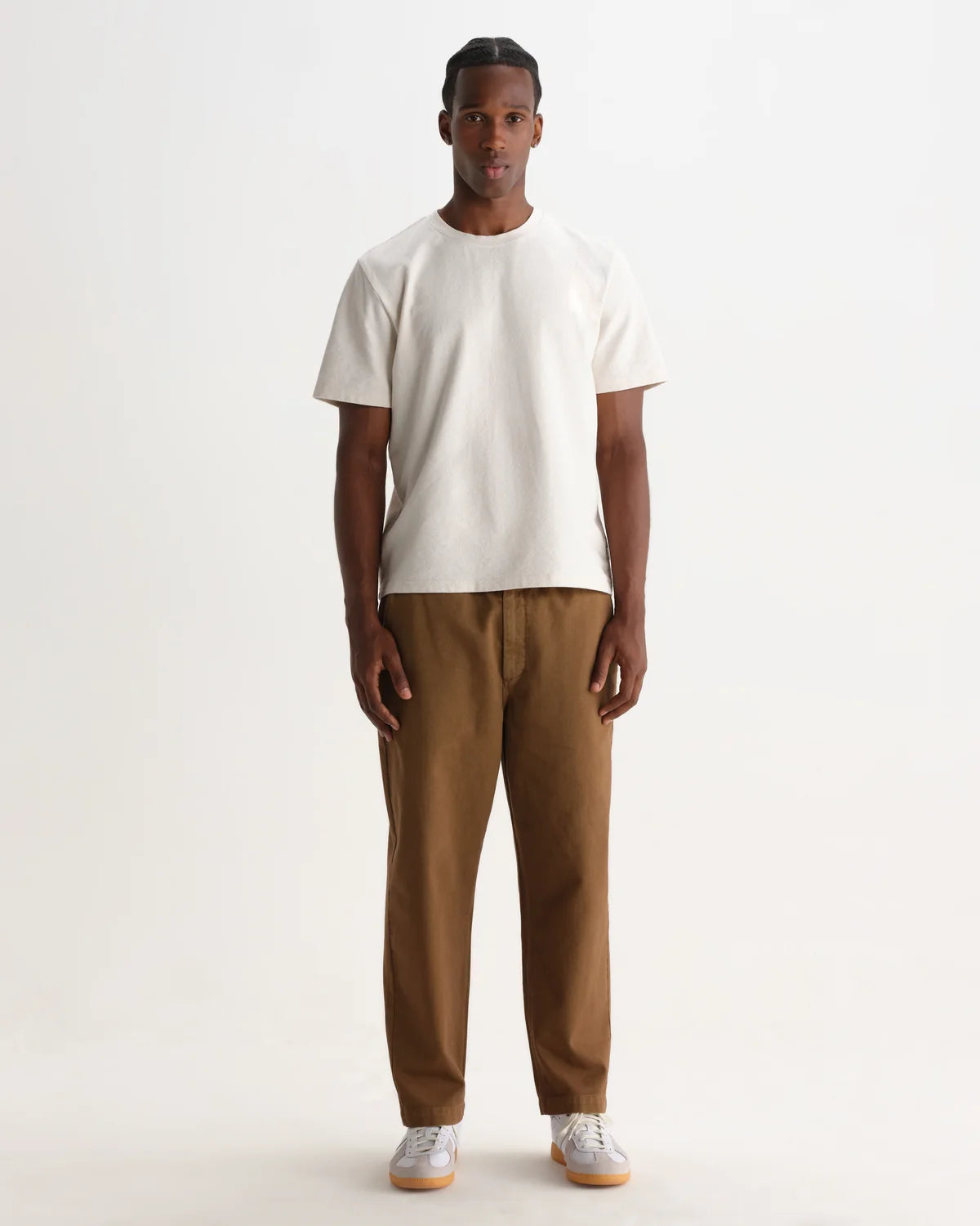 カートトラウザーズ ORGANIC COTTON TWILL (DARK TAN)