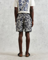 【予約】カートショーツ BEACH SCENE JACQUARD (NAVY/ECRU)