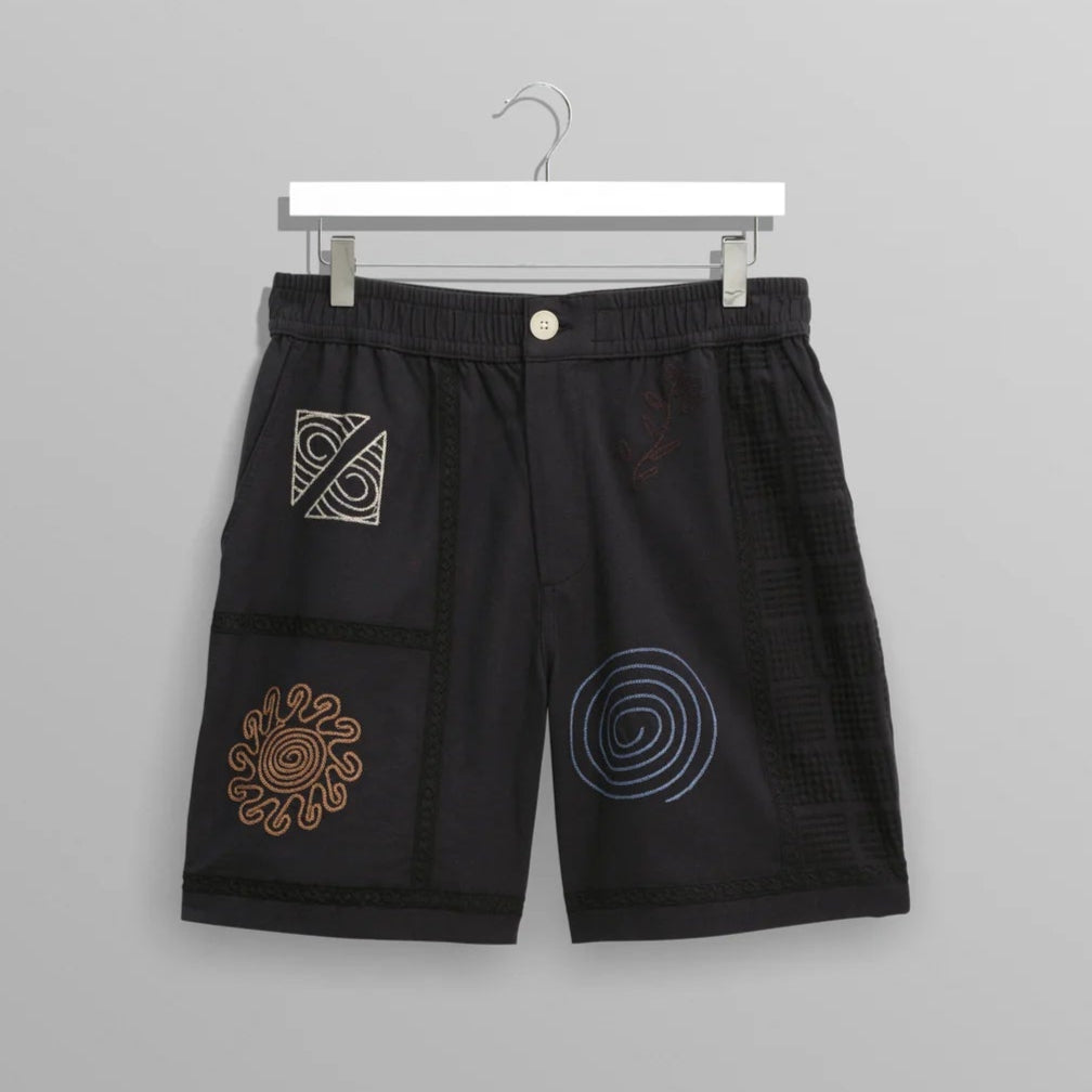 カートショーツ DOODLE EMBROIDERY (NAVY/MULTI)