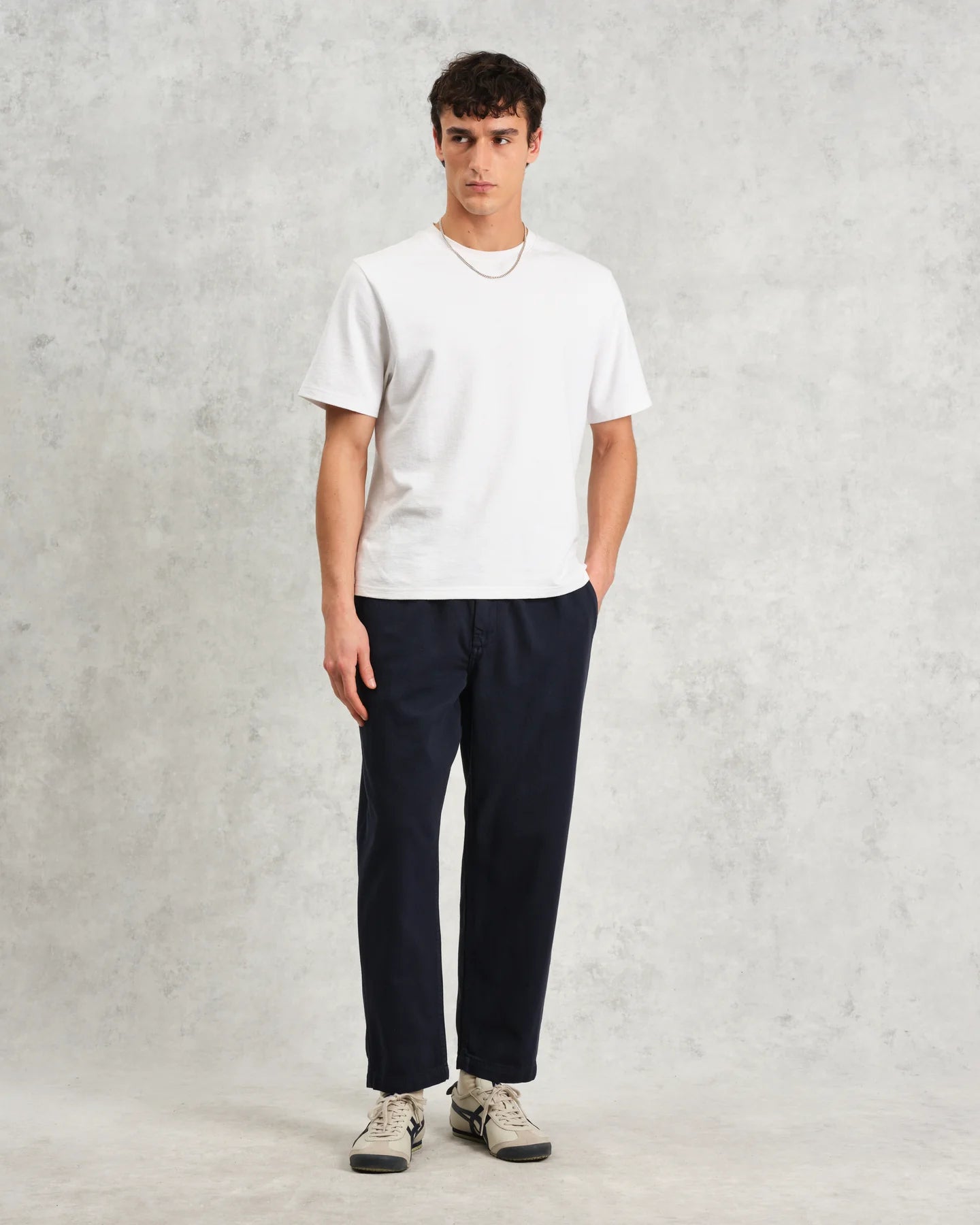 カートトラウザーズ ORGANIC COTTON TWILL (NAVY) - グリニッジ オンラインストア