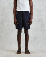 【予約】カートショーツ TOW TONE LINEN (NAVY)