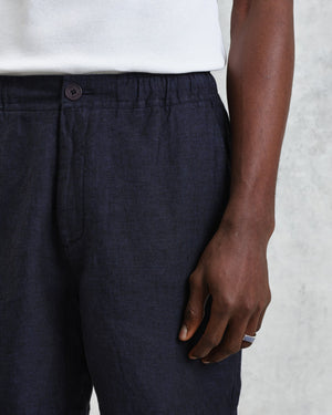 【予約】カートショーツ TOW TONE LINEN (NAVY)
