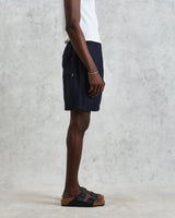 【予約】カートショーツ TOW TONE LINEN (NAVY)