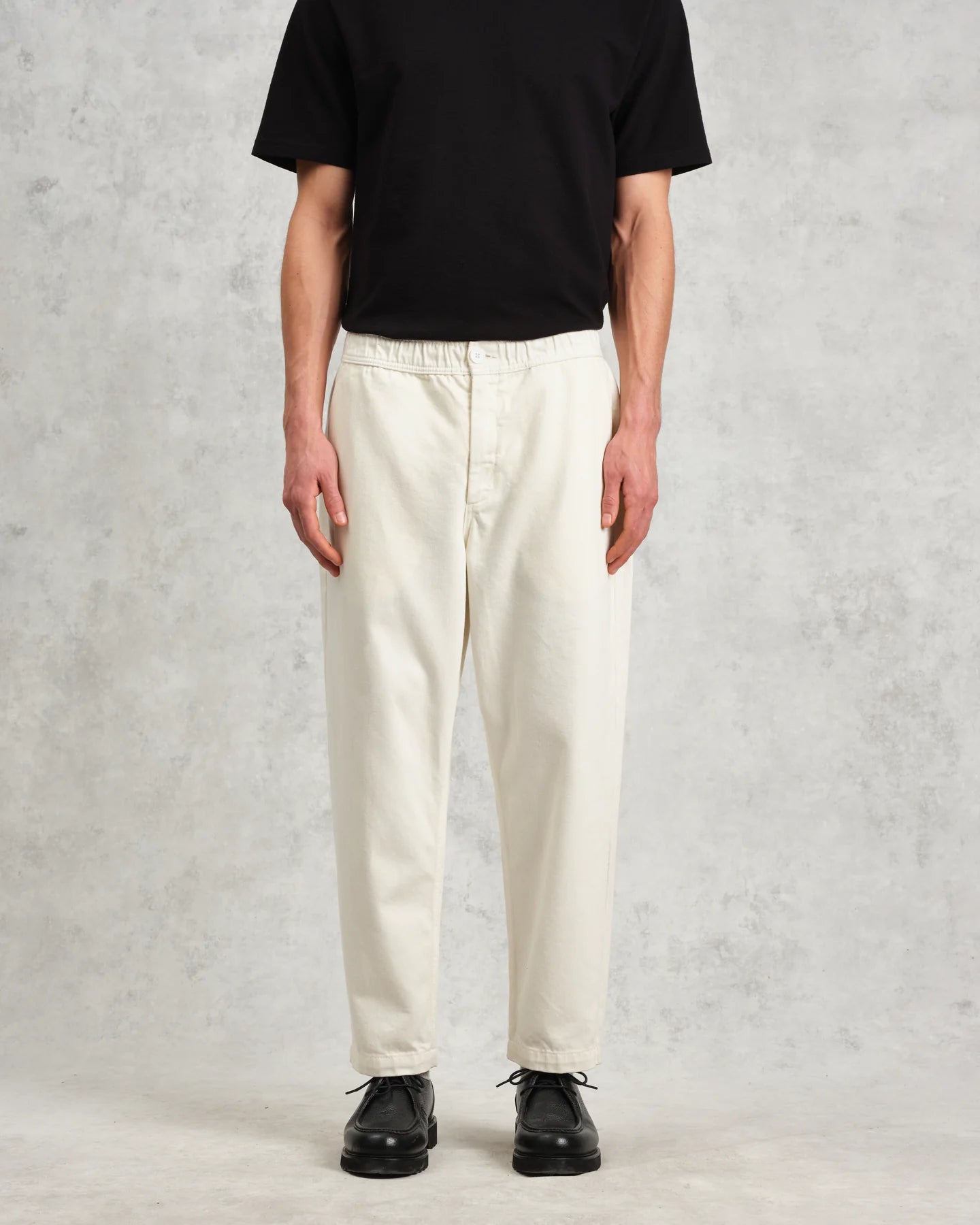カートトラウザーズ ORGANIC COTTON TWILL (OFF WHITE)