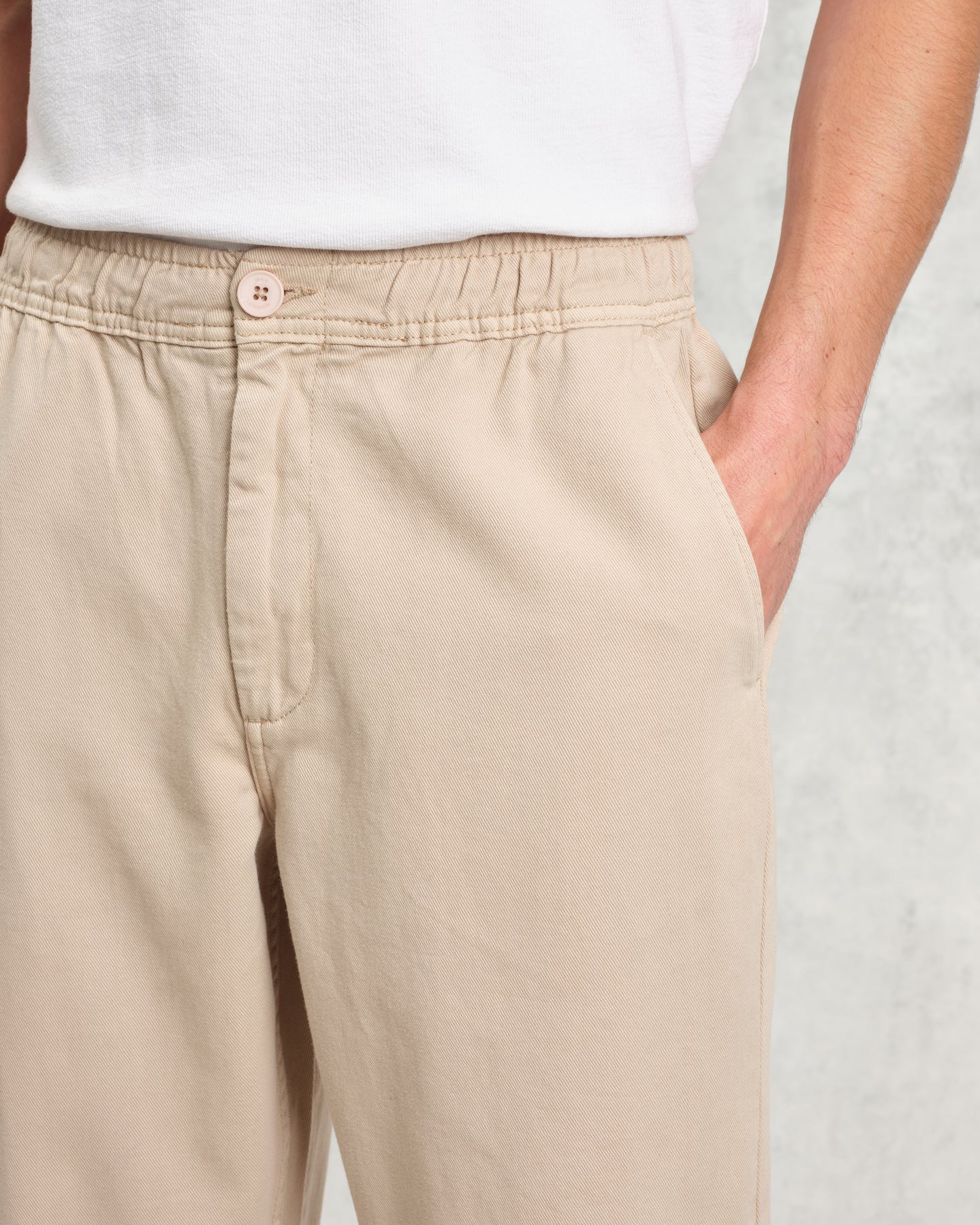 カートトラウザーズ ORGANIC COTTON TWILL (STONE) - グリニッジ オンラインストア