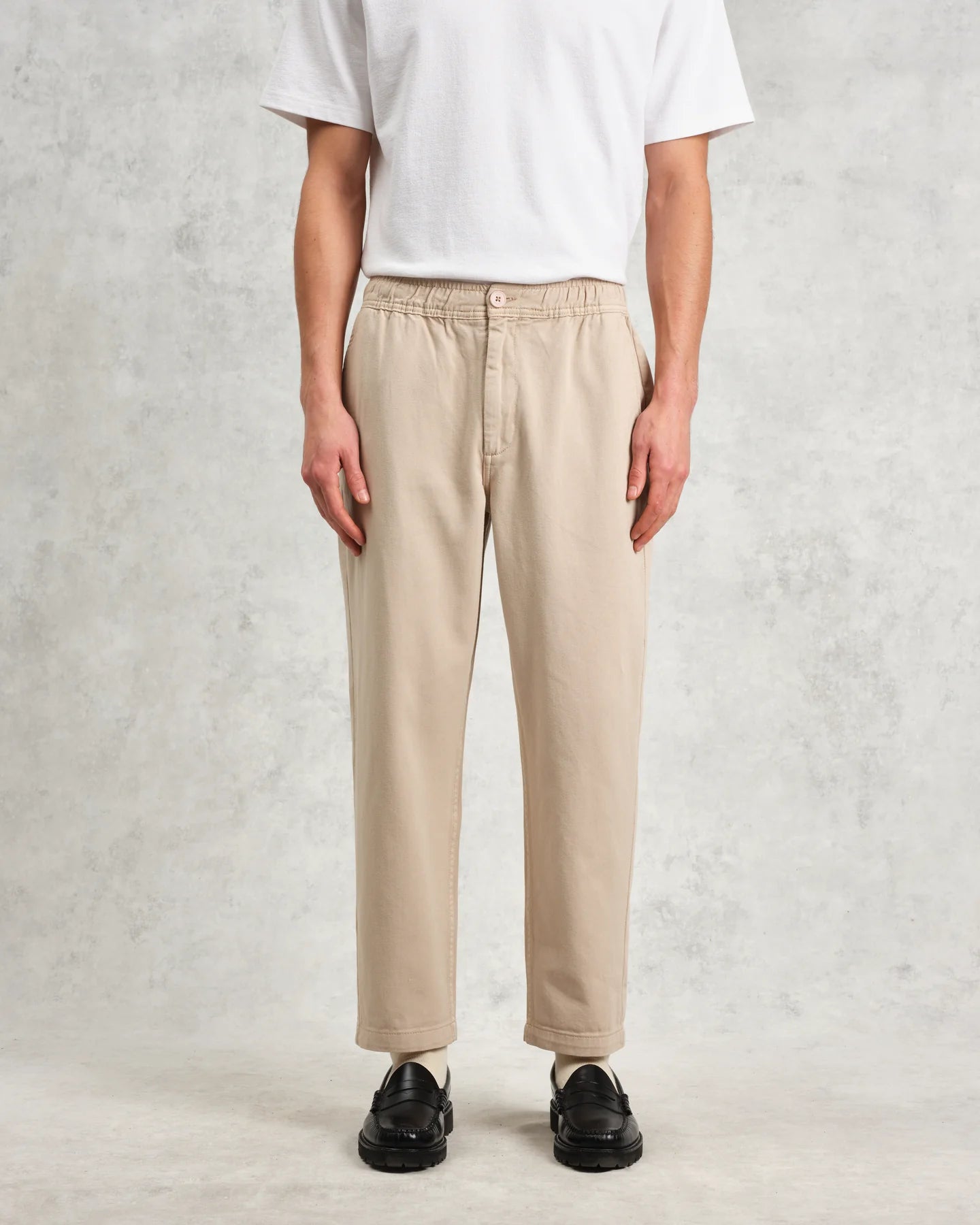 カートトラウザーズ ORGANIC COTTON TWILL (STONE) - グリニッジ オンラインストア