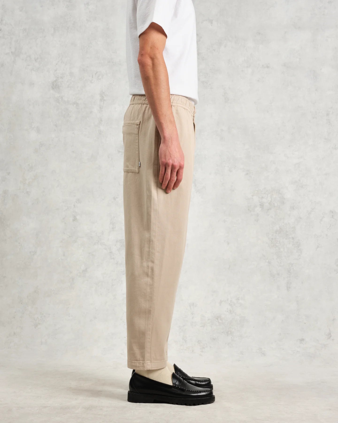 カートトラウザーズ ORGANIC COTTON TWILL (STONE) - グリニッジ オンラインストア