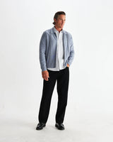 レノックスジップ MILANO RIPPLE STRIPE (GREY BLUE)