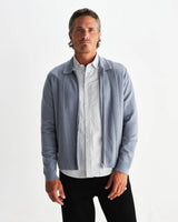 レノックスジップ MILANO RIPPLE STRIPE (GREY BLUE)