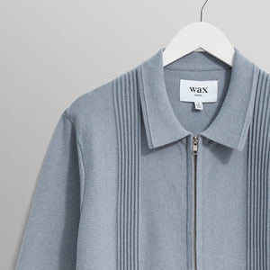 レノックスジップ MILANO RIPPLE STRIPE (GREY BLUE)