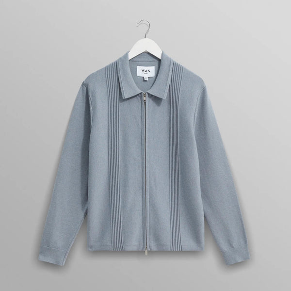 レノックスジップ MILANO RIPPLE STRIPE (GREY BLUE)