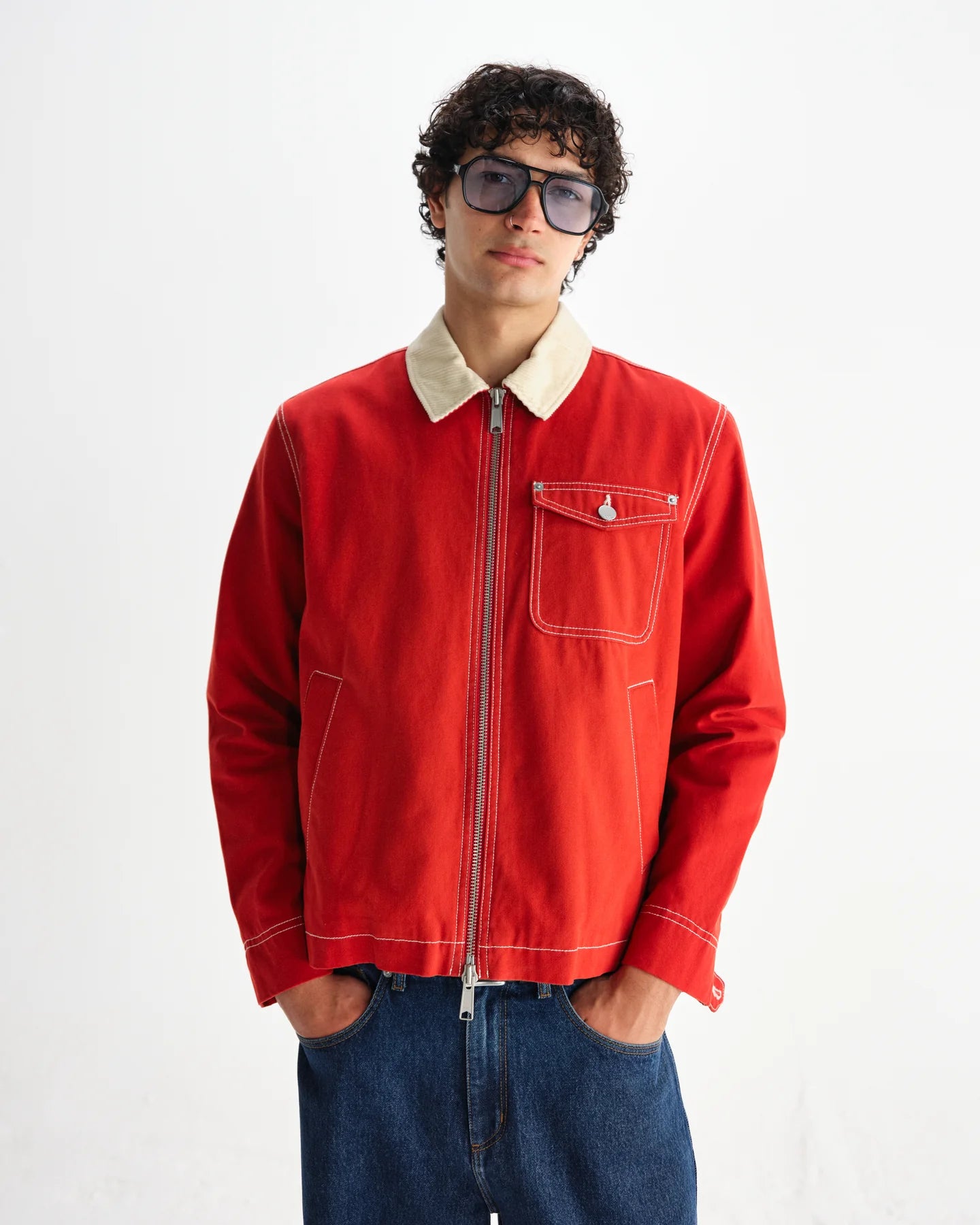 メイソンジャケット Mason Canvas Jacket (RED) - グリニッジ オンラインストア