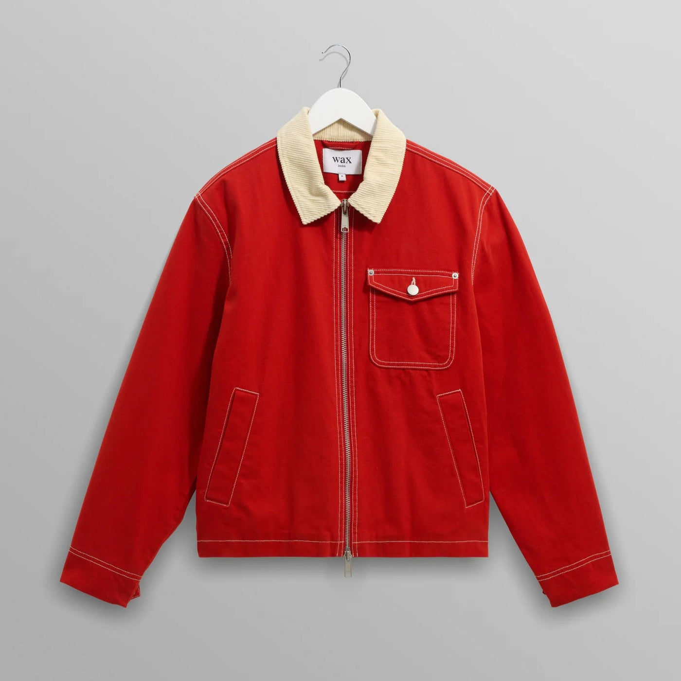 メイソンジャケット Mason Canvas Jacket (RED)【ワックスロンドン日本