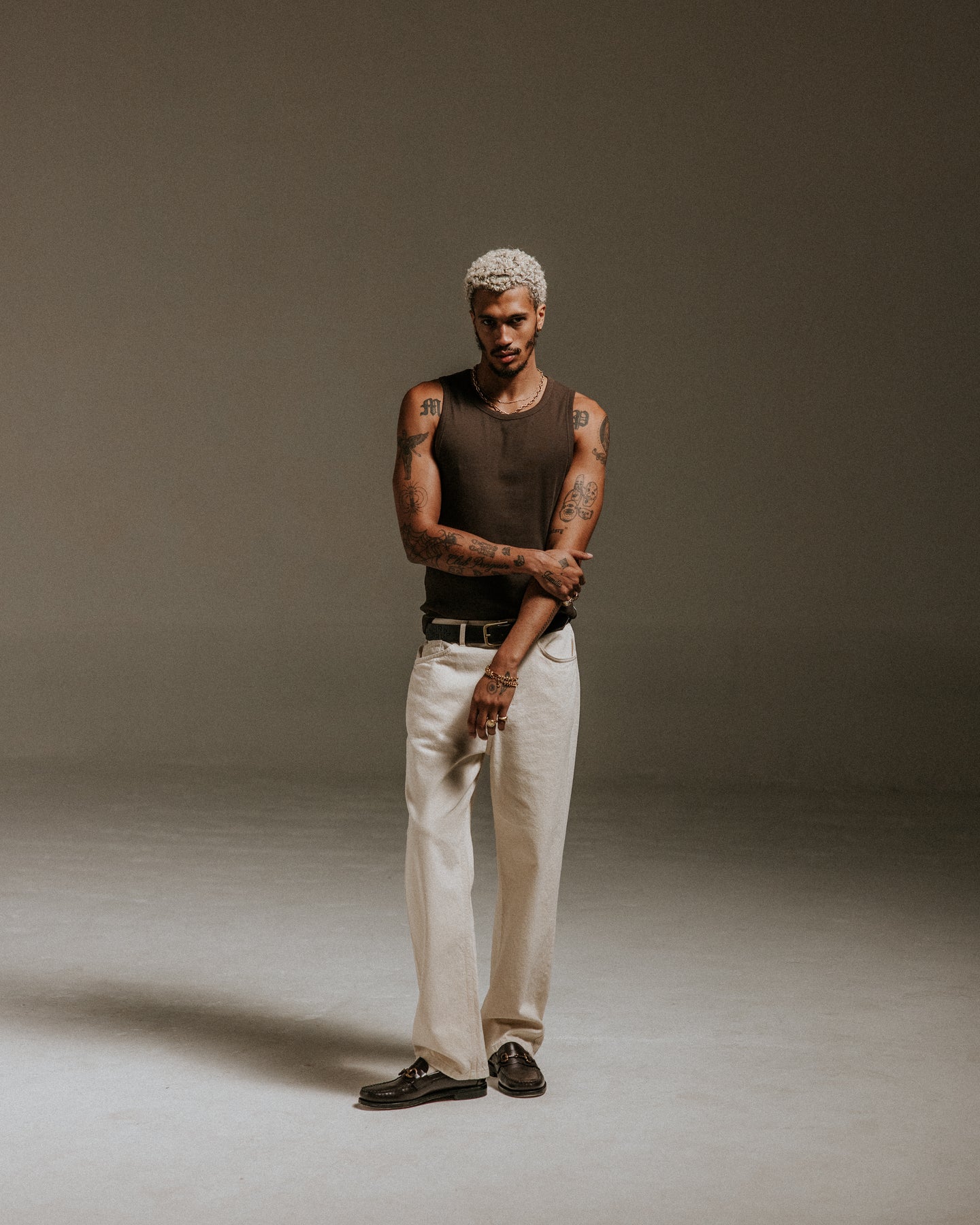 モンタギューノースリーブ RIB (BROWN)