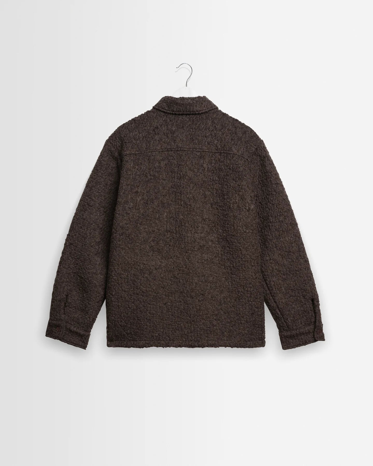 オーバーシャツ MOUNT REVERSIBLE BOBBLE WOOL (DUSTY BROWN)