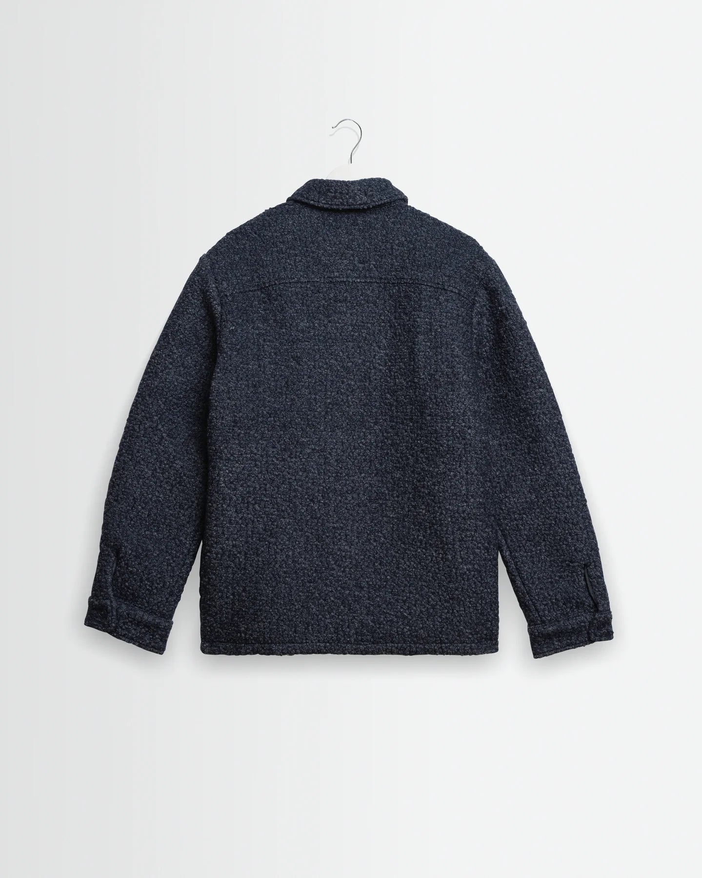 オーバーシャツ MOUNT REVERSIBLE BOBBLE WOOL (GREY BLUE)