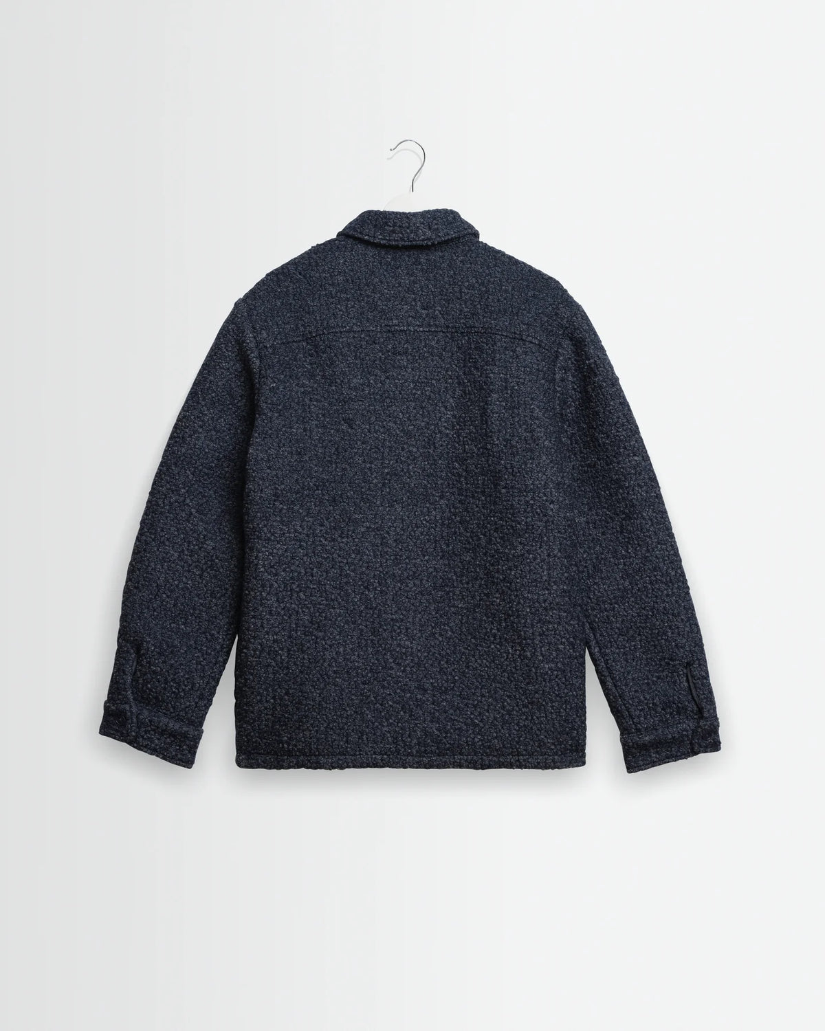 オーバーシャツ MOUNT REVERSIBLE BOBBLE WOOL (GREY BLUE)