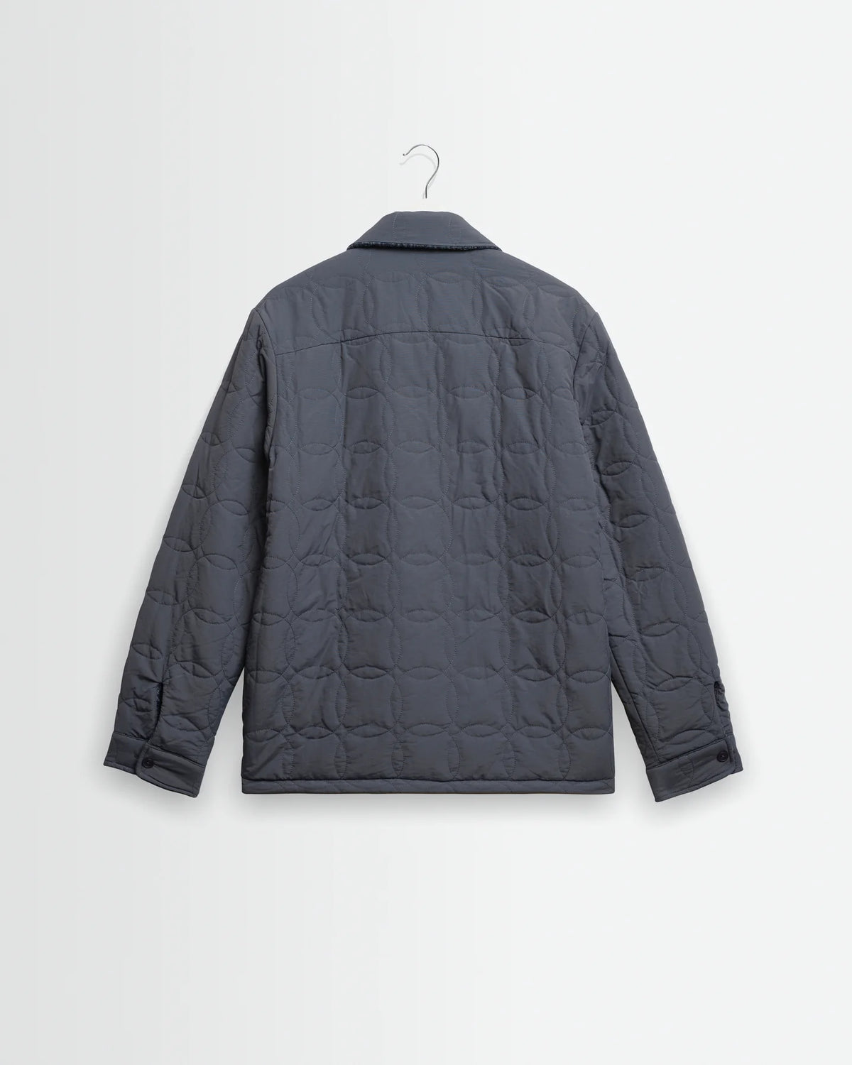 オーバーシャツ MOUNT REVERSIBLE BOBBLE WOOL (GREY BLUE)