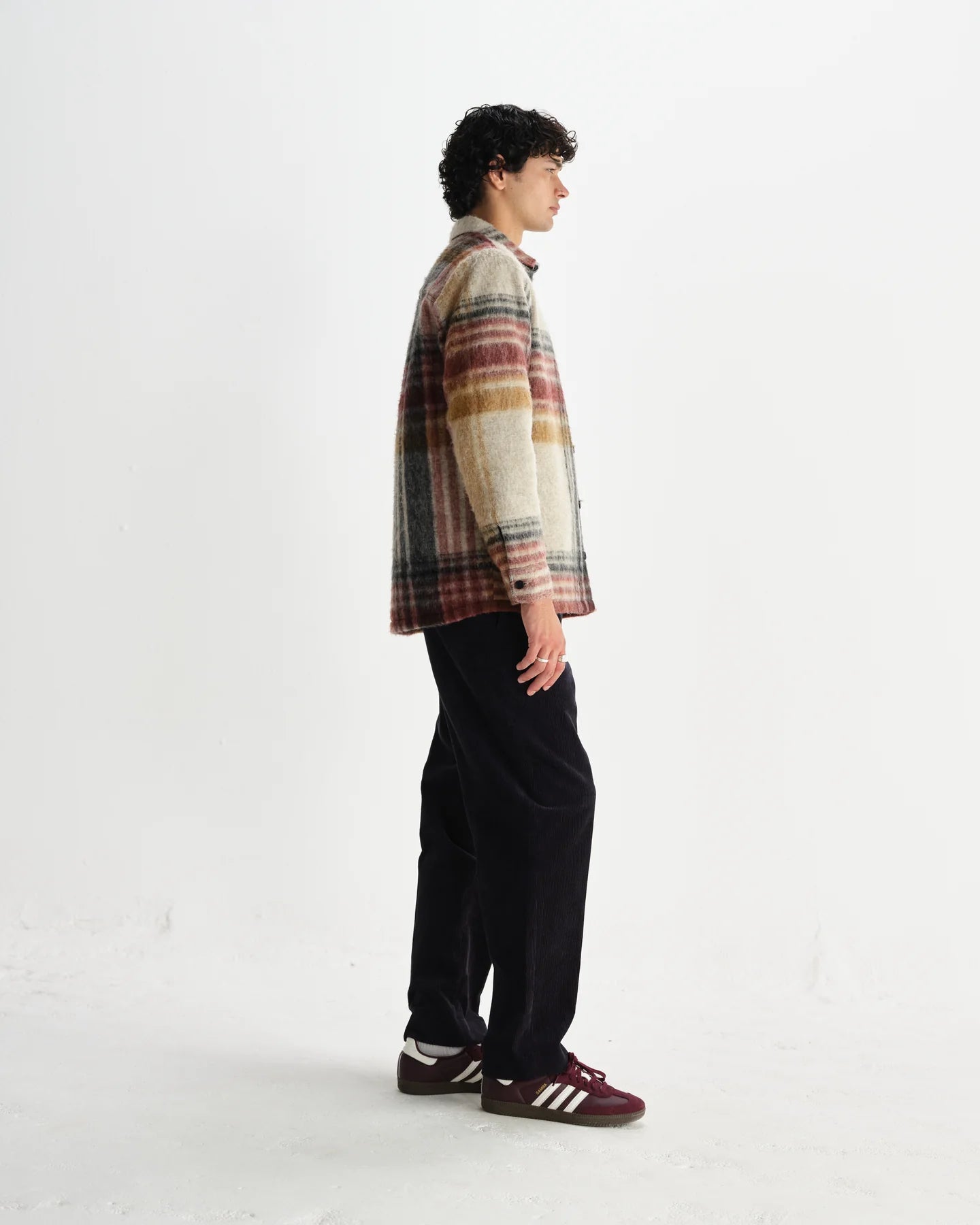 オーバーシャツ NOLAN WOOL BLEND CHECK (NATURAL MULTI)