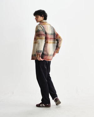 【予約】オーバーシャツ NOLAN WOOL BLEND CHECK (NATURAL MULTI)