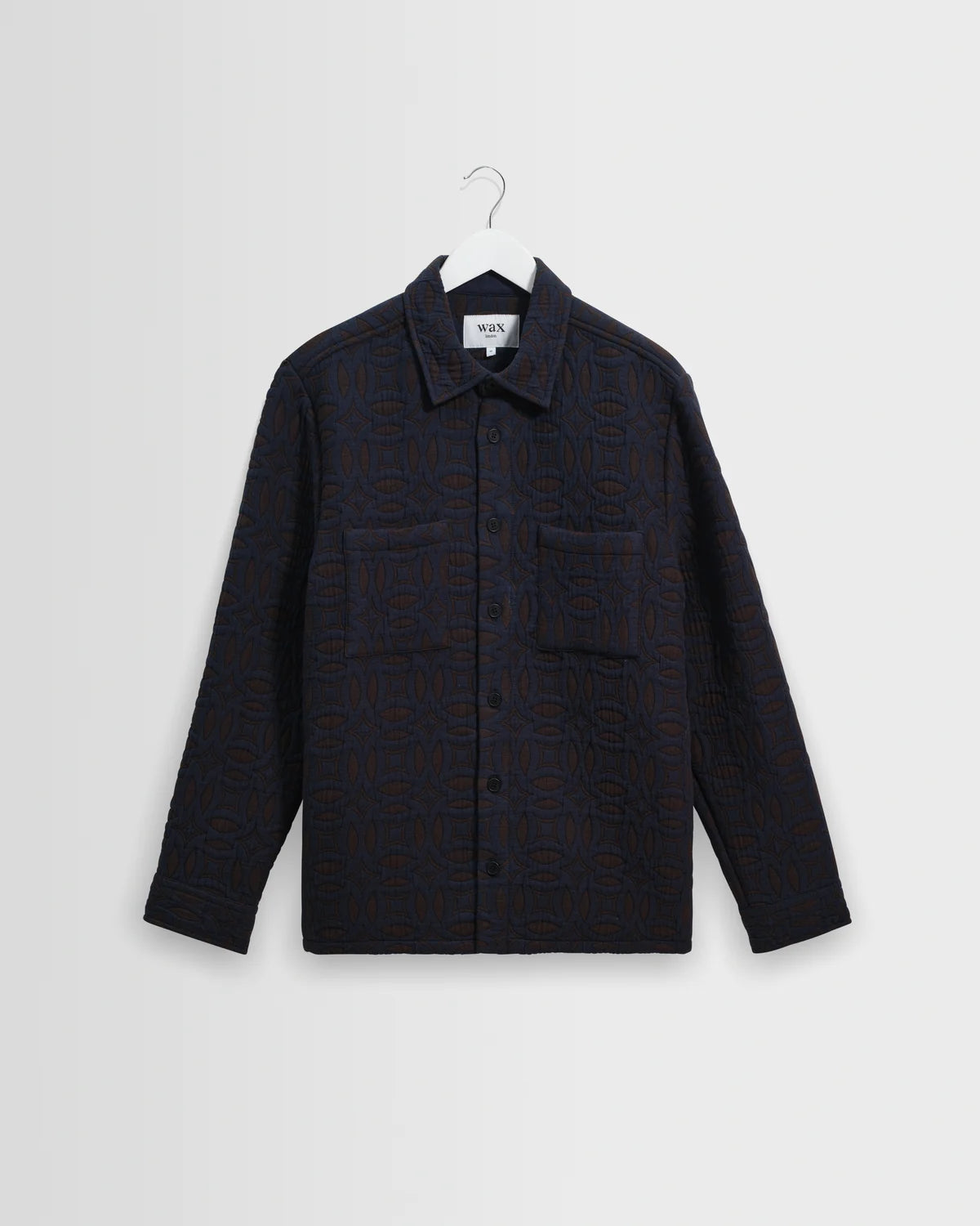 オーバーシャツ OTTO ORNATE QUILT (NAVY/BROWN)